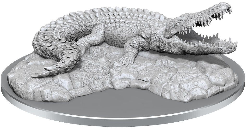 WizKids Unpained Minis W21 Giant Crocodile